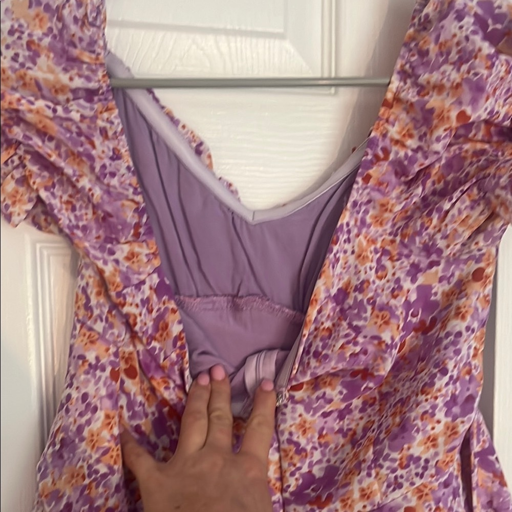 Floral Ruffle Romper - Picture 8 of 9